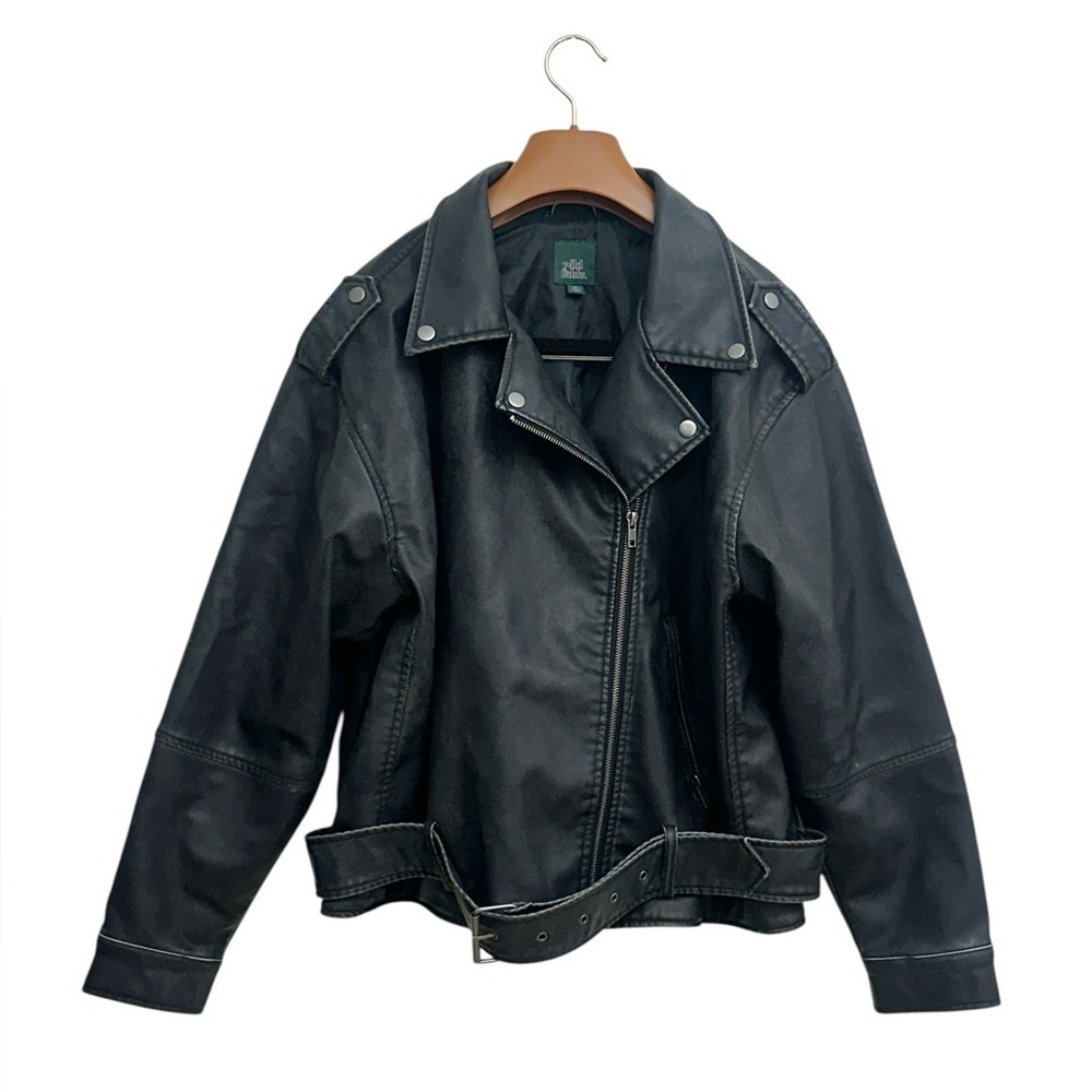 Black Faux Leather Jacket